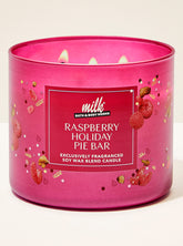 Raspberry Holiday Pie Bar 3-Wick Candle