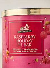 Raspberry Holiday Pie Bar 3-Wick Candle