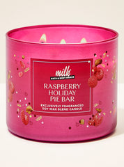 Raspberry Holiday Pie Bar 3-Wick Candle
