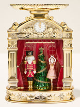 Nutcracker Lightbox Pedestal 3-Wick Candle Holder