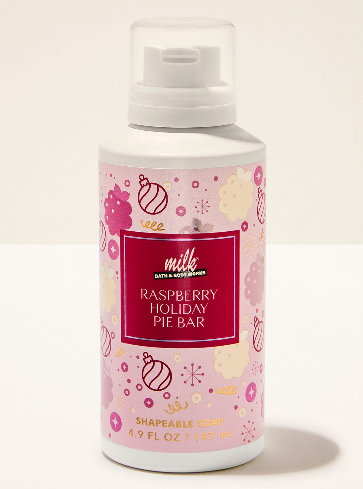 Raspberry Holiday Pie Bar Shapeable Soap