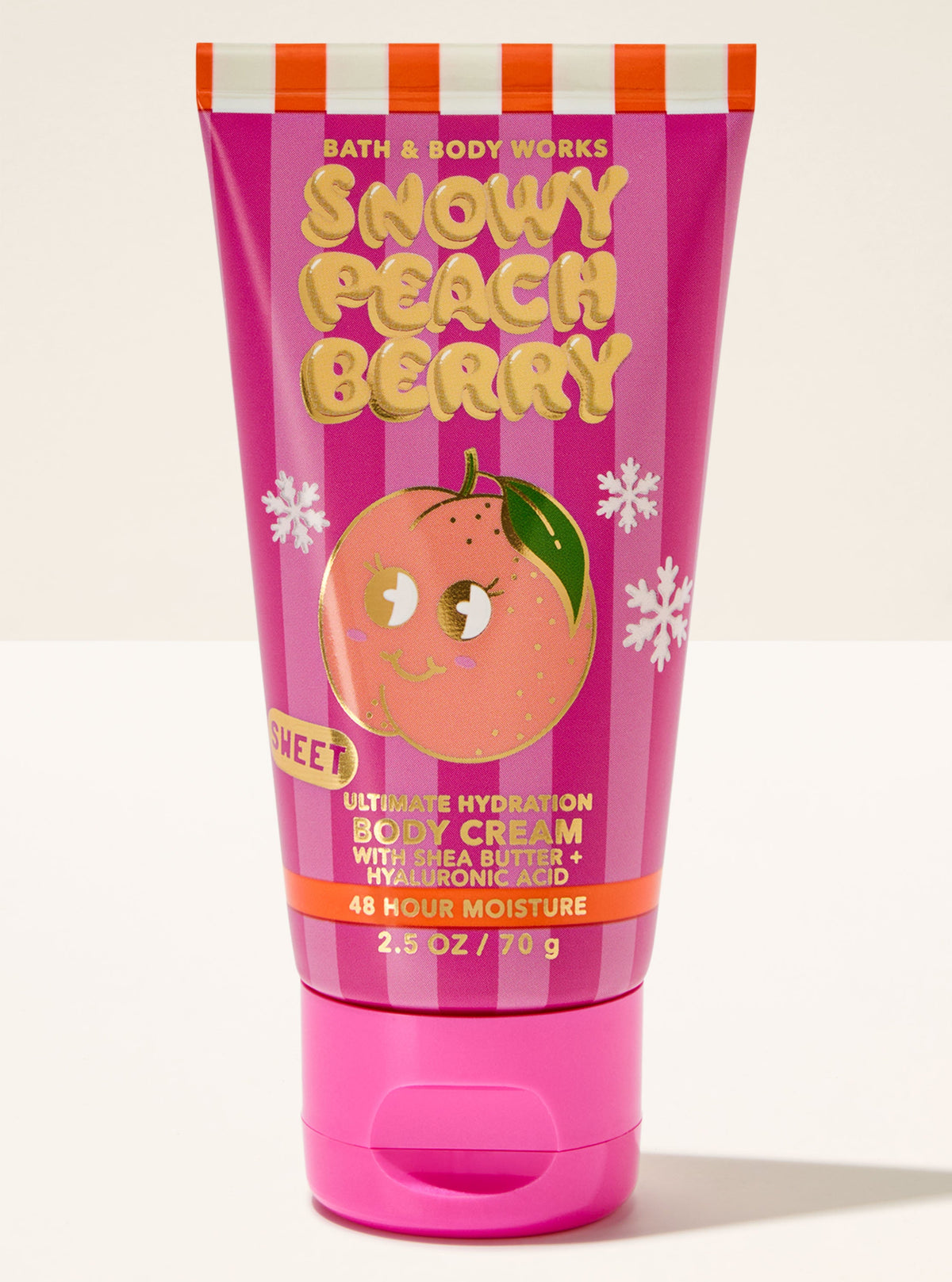 Snowy Peach Berry Travel Size Ultimate Hydration Body Cream