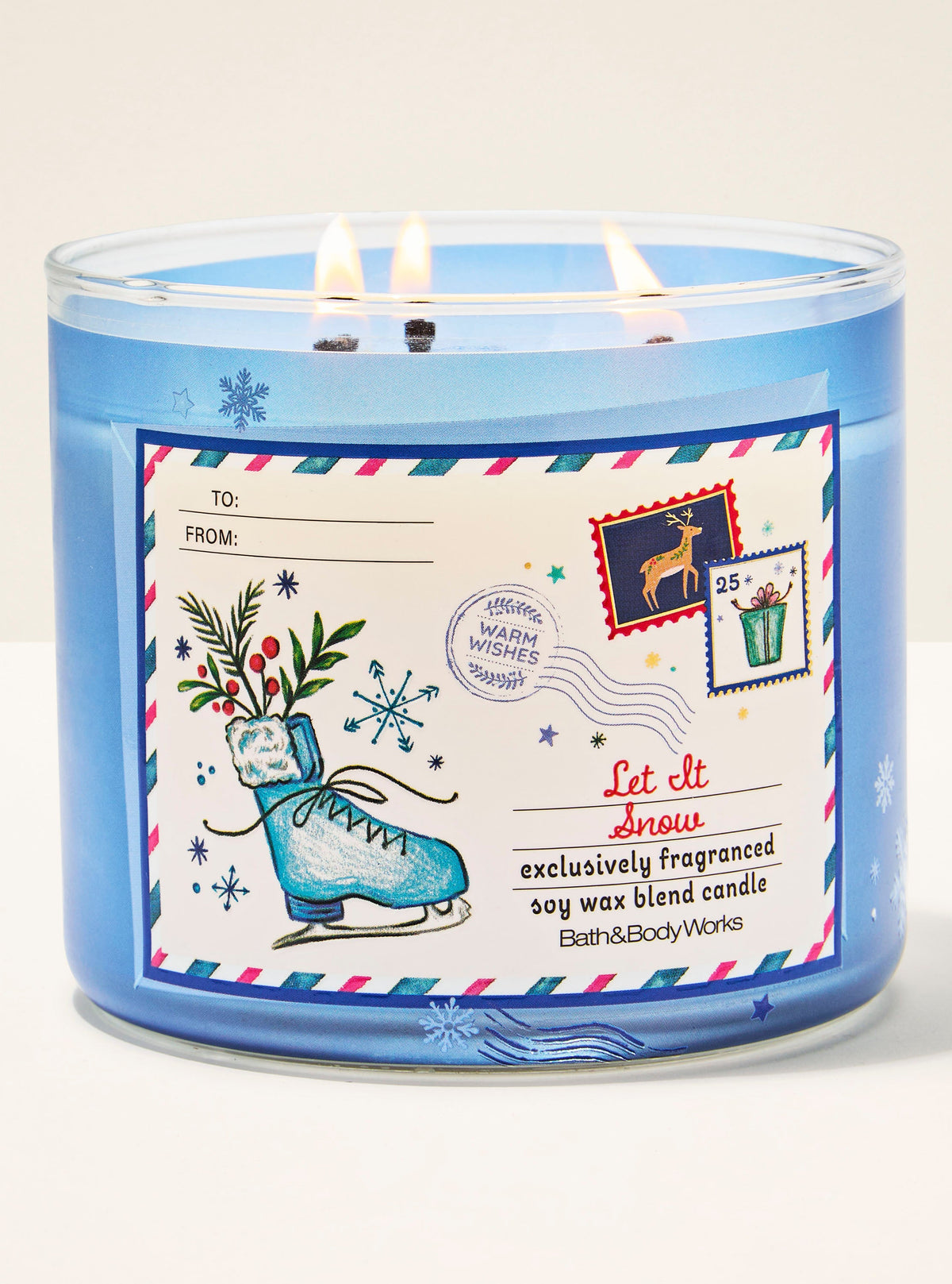 Let it Snow 3-Wick Candle