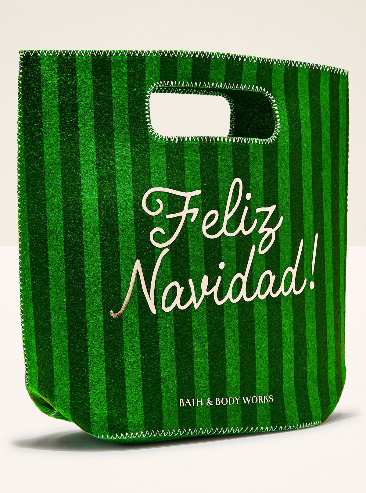 Green Feliz Navidad Gift Bag