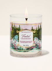 Frosted Cranberry Single Wick Candle